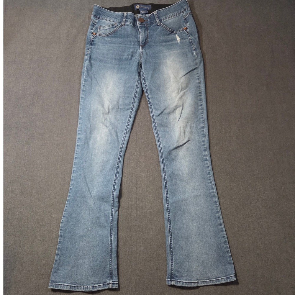Democracy Ab solution Jeans Womens 6 Blue Bootcut Stretch Light Wash B12211RDH